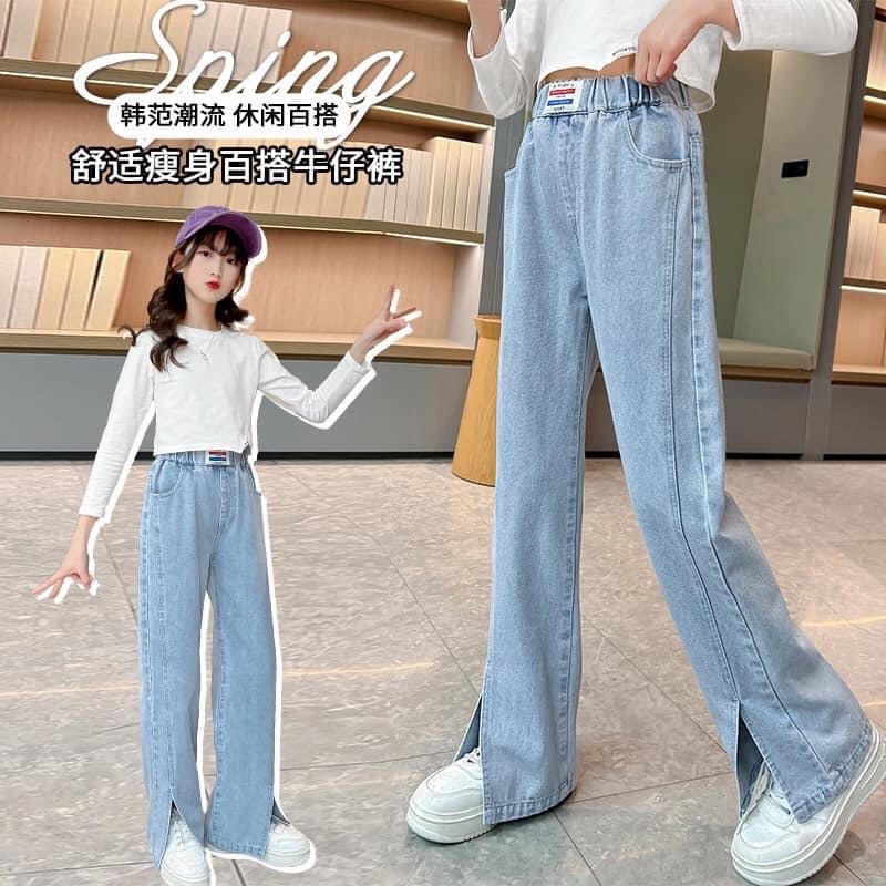 Jean giấy suông bé gái