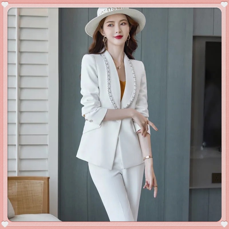 Áo Khoác Vest Đính Đá Phong Cách Hàn Quốc Thời Trang Cao Cấp Cho Nữ