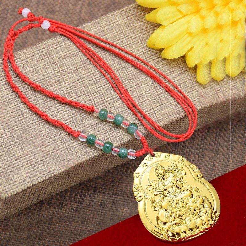 Dây chuyền mặt phật Phật Phổ Hiền Bồ Tát - Phật bản mệnh người tuổi Thìn, tuổi Tỵ TTNU02