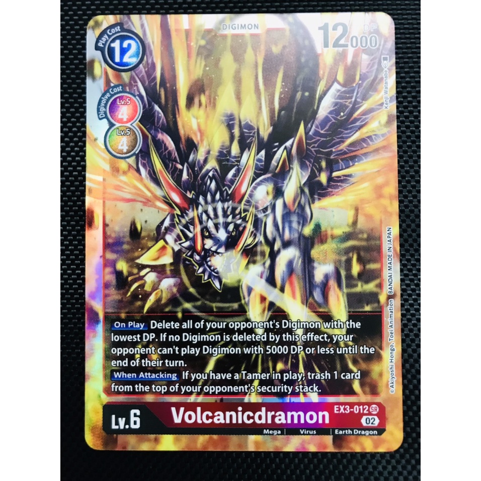 Thẻ bài Digimon EX3-012 - Volcanicdramon - Digimon - Super Rare
