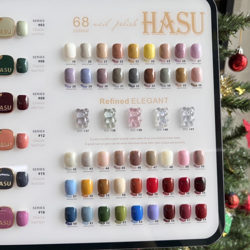 Sơn gel hàn cao cấp đặc mướt HASU 68 màu ( mã 41 -&gt; 68 )