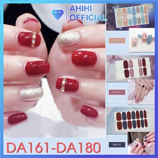 DA161-180 Nail Wraps Set Dán móng tay 14 miếng nhiều mẫu