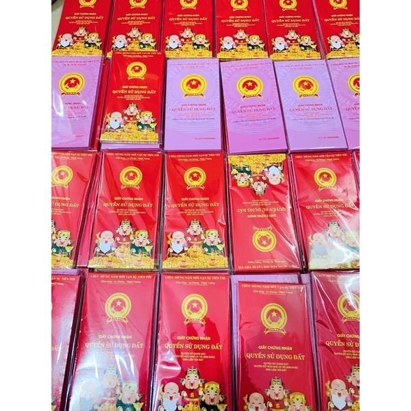 Bao lì xì sổ đỏ phúc lộc thọ