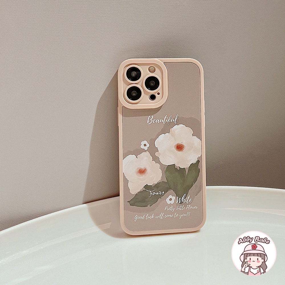 Ốp Điện Thoại TPU Mềm Chống Mồ Hôi Họa Tiết Hoa Sơn Dầu Cho IPhone 14 Pro Max 11 7Plus 13 12 11 Pro Max X XS XR