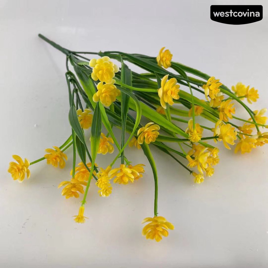 [WEST]⚘1 Bó Hoa Nhân Tạo 7 Bông Màu Sắc Tươi Sáng Dùng Để Trang Trí Nhà Cửa