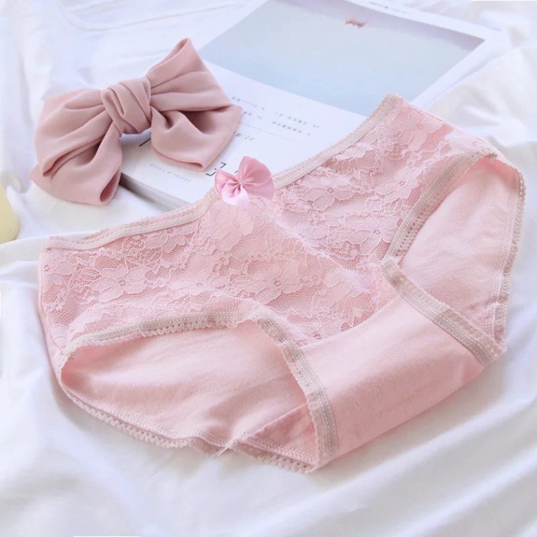 Quần Lót Ren hoa cotton kháng khuẩn cạp ôm trẻ trung quyến rũ Lynabikini Mã 8031