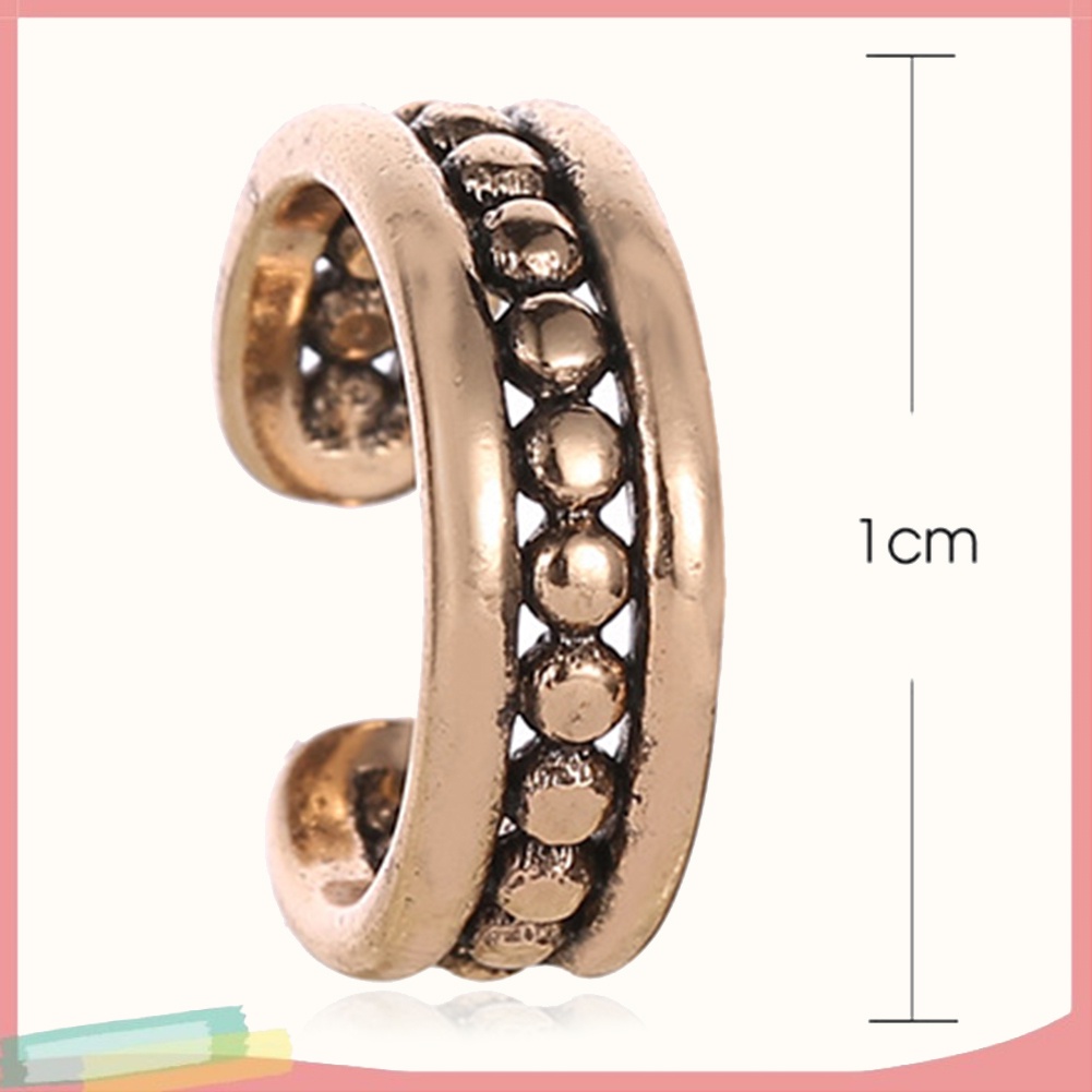 Phụ kiện bông tai dạng kẹp không bấm lỗ bằng kim loại cho nữ