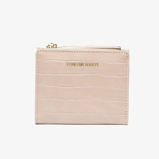 Ví nữ đựng tiền nhiều ngăn 596 khóa bấm chất da retro phong cách thanh lịch