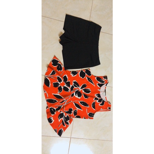 (thanh lý) set áo peplum quần đùi
