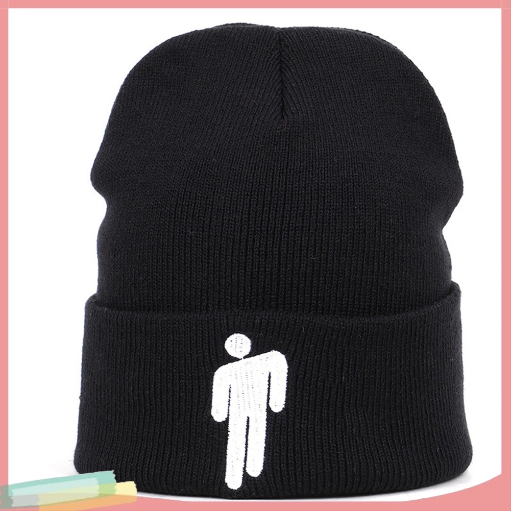 Mũ trùm đầu đan len thêu họa tiết độc đáo thời trang cá tính