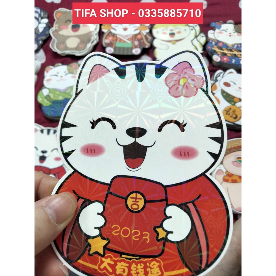 Sét 5 bao lì xì tết 2024 phản quang 3D mẫu mới cao cấp dễ thương