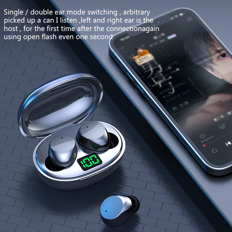 Tai Nghe Không Dây K10 / K20 TWS Bluetooth 5.3 Chống Thấm Nước Có Đèn LED Hiển Thị