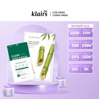 Some By Mi Miếng dán mụn Clear Spot Patch+Mặt nạ giấy Real Nature Mask Sheet 23ml