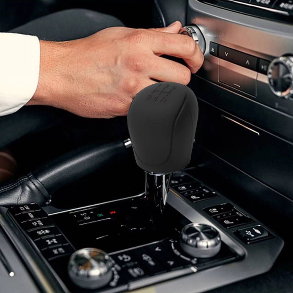 Vỏ Bọc Tay Nắm Cần Gạt Số 6 Số Bằng Silicone Thông Dụng Cho Xe Hơi