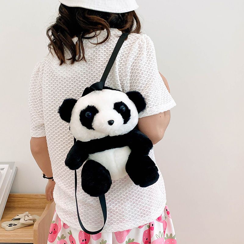 💥Plus Ba Lô Hình Gấu Trúc Nhồi Bông Hoạt Hình Đáng Yêu Dành Cho Nữ