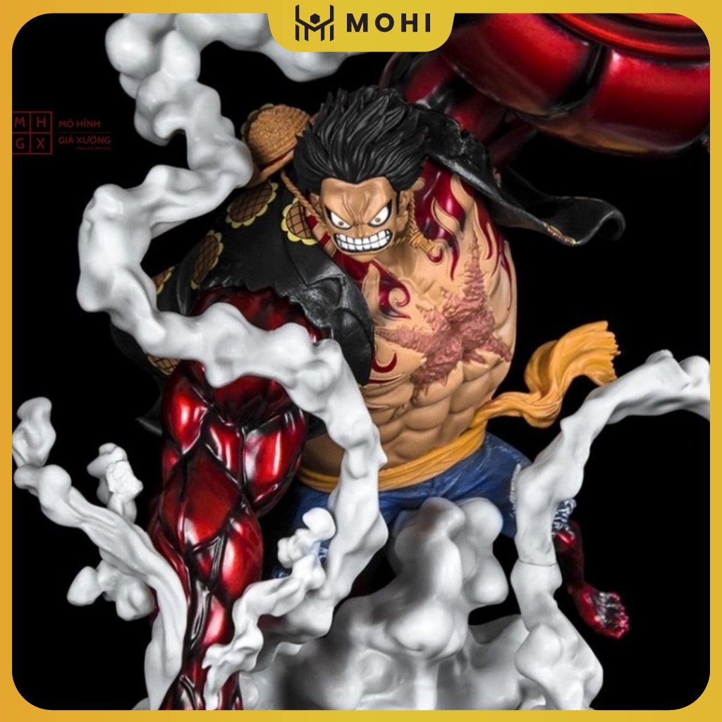 Mô Hình One Piece Luffy, Luffy Gear 4, Figure Tượng Luffy F.zero