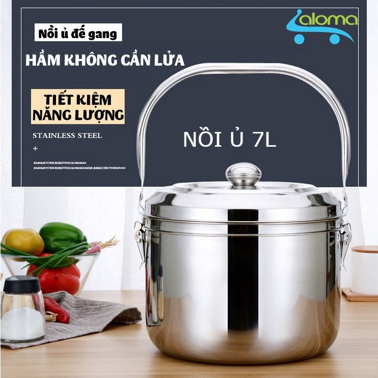 Nồi ủ nhiệt đế gang chân không hầm gà hầm xương nấu cháo ⚡ Dùng được bếp hồng ngoại, bếp gas, từ, điện⚡.