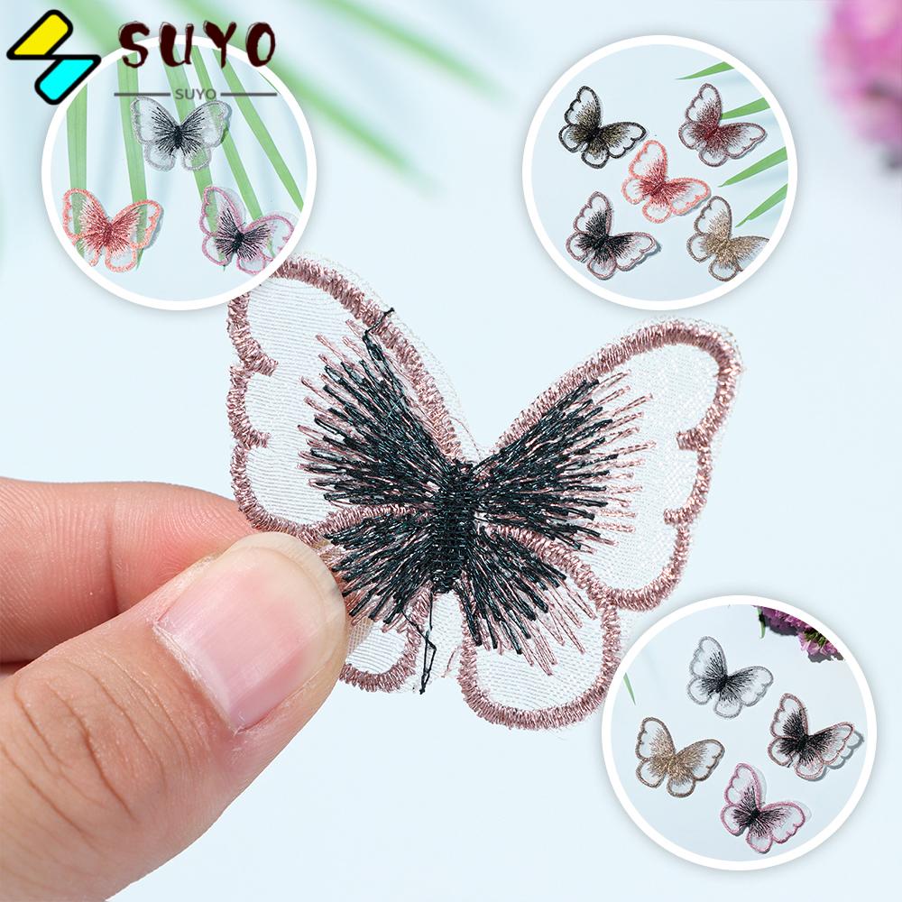 Bộ 10 Tấm Vải Ren Thêu Họa Tiết Xinh Xắn Dùng Trang Trí Quần Áo