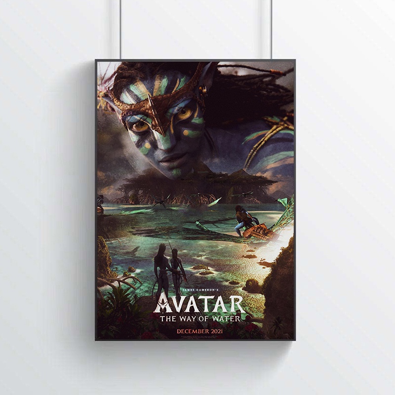 Tranh Vải Bạt Treo Tường In Hình Phim Disney AVATAR 2: The Way of Water 2022 Trang Trí Nhà Cửa