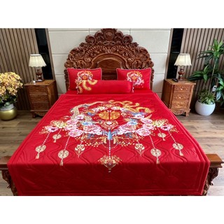 Bộ ga gối thun mát lạnh 5D cao cấp