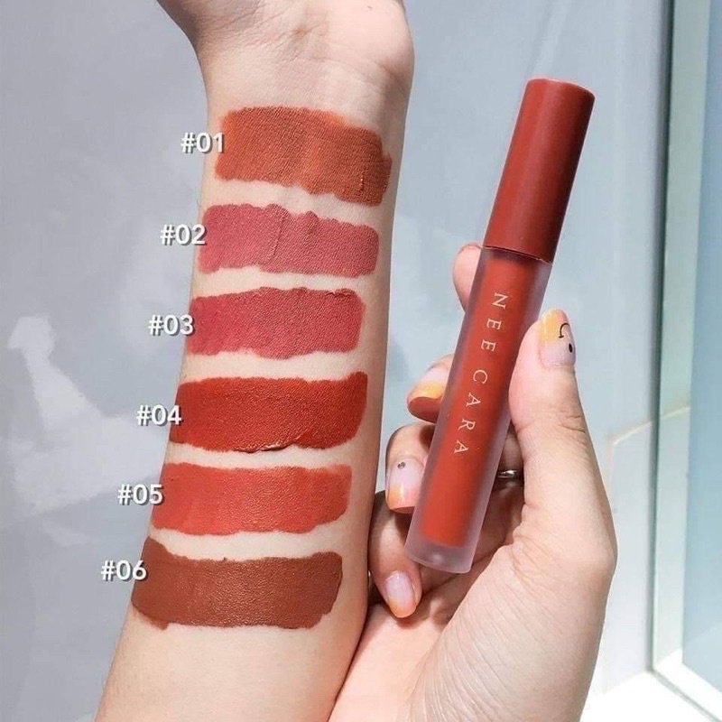 Son kem nhung lì NEE CARA Velvet Matte Lip Glaze Thái Lan