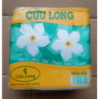 Giấy vuông, giấy khô Cửu Long 1 bịch (50 tờ)