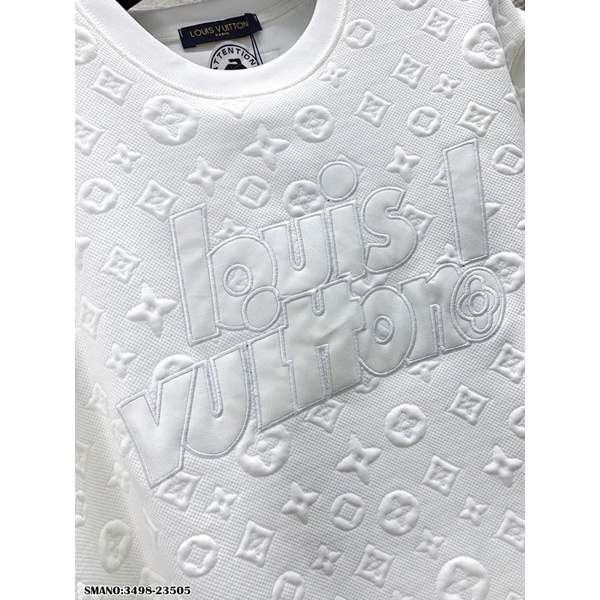 Áo phông LV nam thêu logo ở cổ cực đẹp -Áo phông nam thấm hút mồ hôi