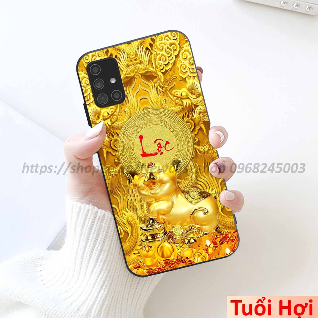 Ốp Samsung A21s / A31 / A51 / A71 in hình 12 Con Giáp Tài Lộc 3D