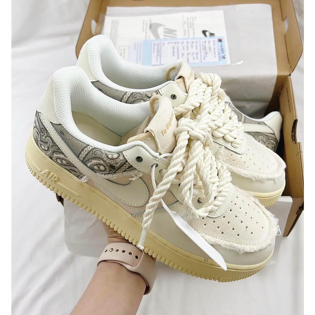 Giày AF1 Dây Thừng, Giày AIR FORCE 1 Dây Thừng Bản Mới 2022 Cao Cấp Fullbox Bill