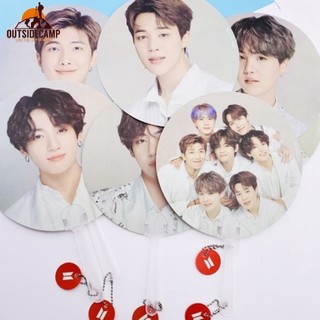 Quạt tròn in hình nhóm nhạc bts