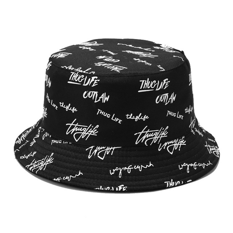 Nón Vành In Chữ Phong Cách hip hop Thời Trang Cho Nam Nữ