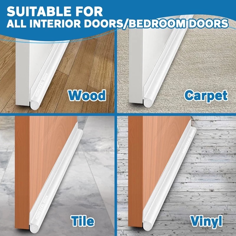 Dải Chặn Đáy Cửa Cách Âm / Chống Bụi / Gió Một Mặt Thông Dụng Có Thể Điều Chỉnh