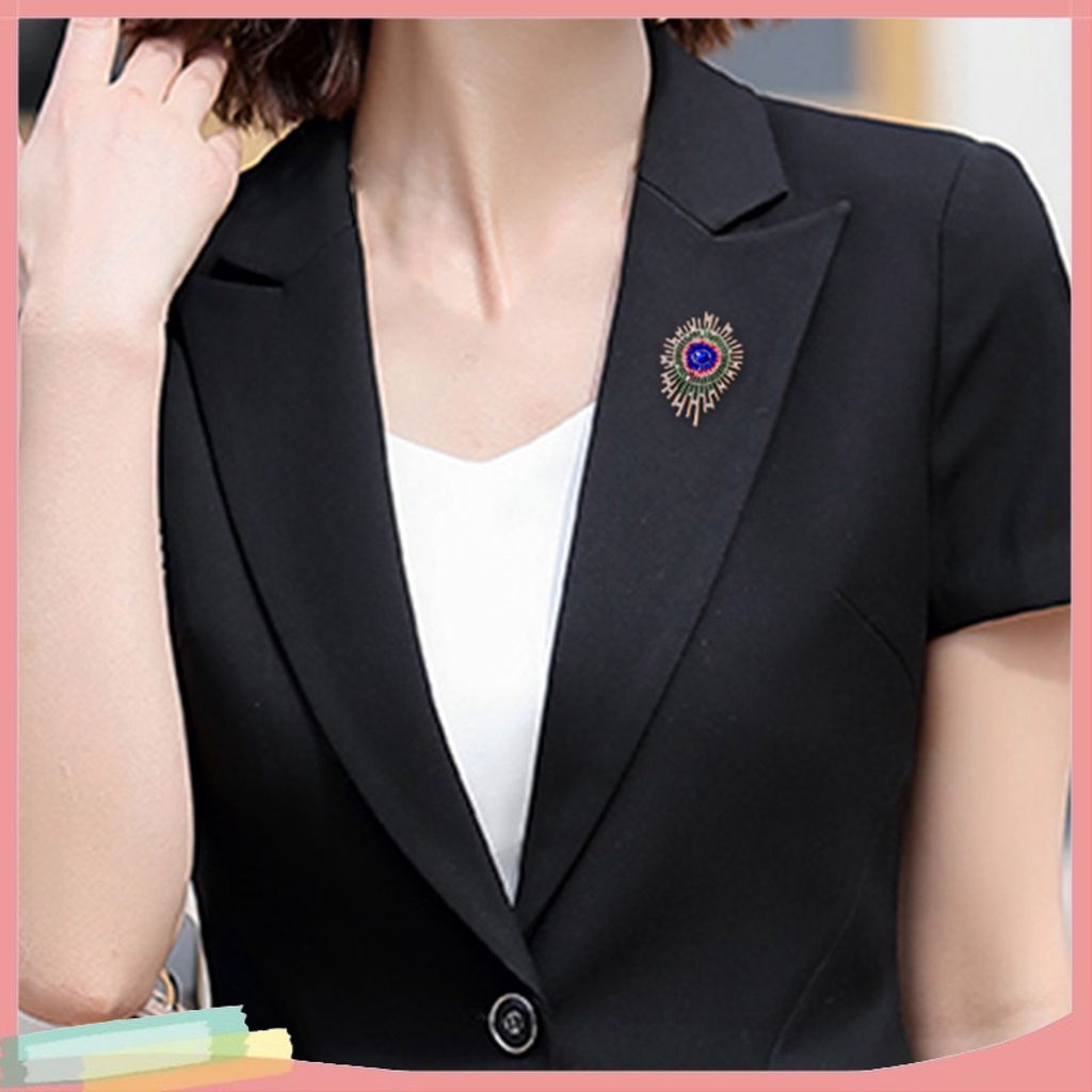 Ghim Cài Áo Hình Hoa Đính Kim Cương Giả Thời Trang Cho Nữ