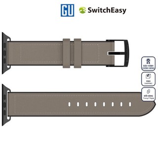 Dây đeo SwitchEasy Hybrid Silicone-Leather For Apple Watch Series da thật cao cấp