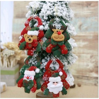 Gấu bông trang trí giáng sinh, noel, cây thông