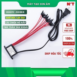 Máy tạo ION ÂM [10 ĐẦU PHÁT] lọc không khí 220V