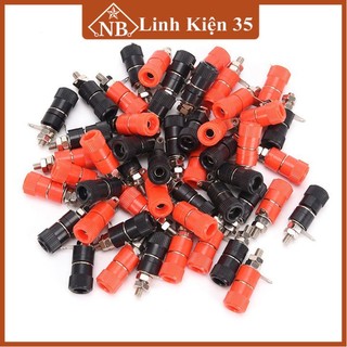 Combo bộ 4 đôi jack nối JS90 và bắp chuối cao cấp (2 JS90 đỏ + 2 JS90 đen + 2 bắp chuối đỏ + 2 bắp chuối đen)