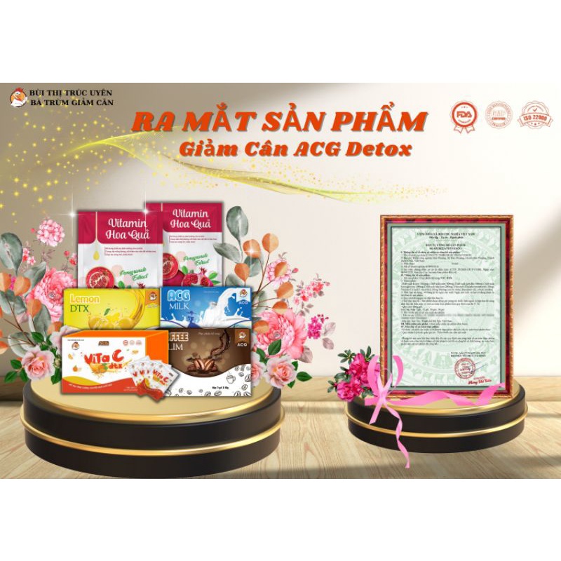 2 HỘP SỮA ACG HỔ TRỢ GIẢM CÂN / GIẢM BÉO DÀNH CHO CƠ ĐỊA CHAY LÌ ( kèm quà )