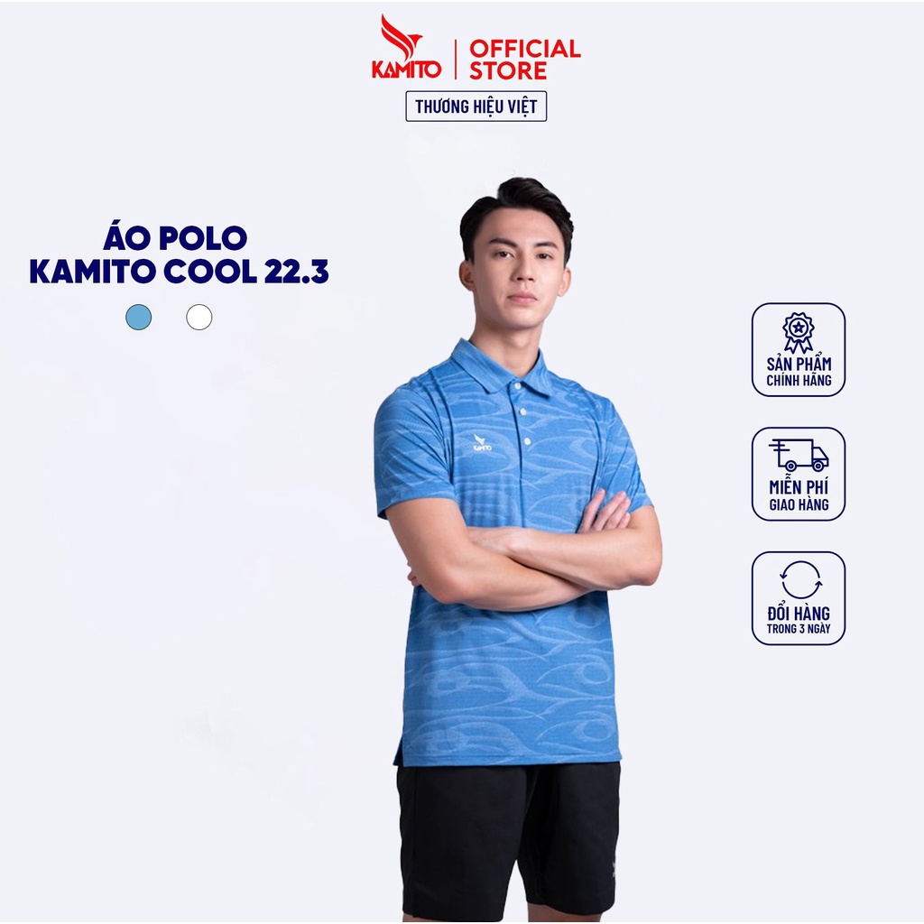 Áo Polo Thể Thao Nam Cool Wind Chất Liệu Polyamide Thương Hiệu Việt Nam KAMITO