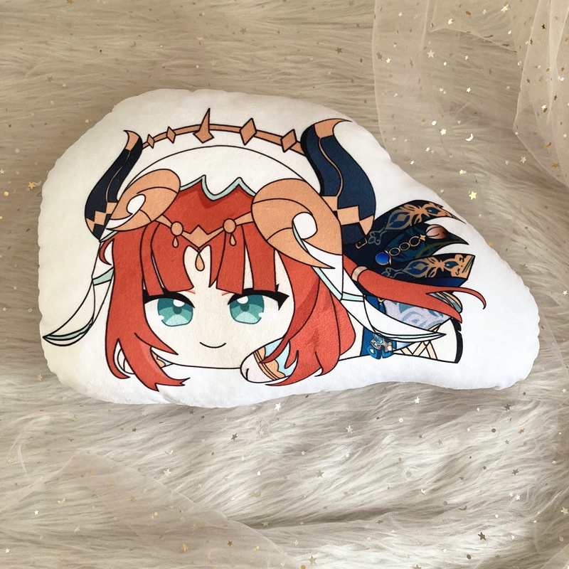 Gấu bông in hình nhân vật Game Genshin impact ( kazuha Lôi thân Venti Nahida yelan Ayato Ganyu zhongli xiao yae nilou ke