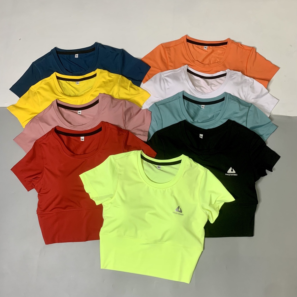 Áo Croptop Thể Thao Nữ Hở Lưng Có Kèm Mút Đai Bo Siết Eo Tập Gym Yoga Vải Thun Lạnh