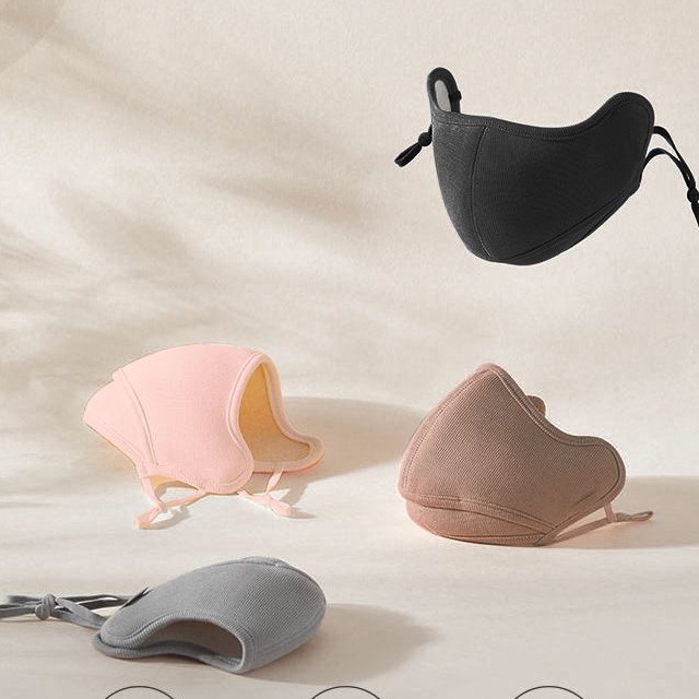 Khẩu Trang 3 Lớp Bằng Vải Lông Cừu Ấm Áp Kháng Khuẩn Thoáng Khí Chống Bụi Có Thể Giặt Và Tái Sử Dụng Cho Nam Và Nữ PJUL