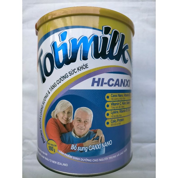 Sữa Totimilk Hi-canxi 900g