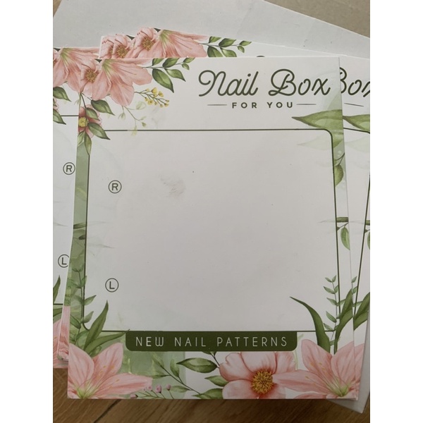 Combo 10 miếng Giấy NAIL BOX dùng gắn móng giả