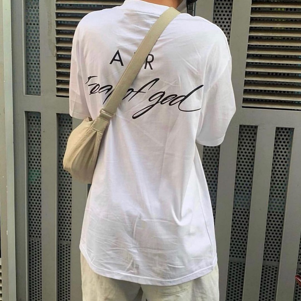 Áo thun tay lỡ unisex nam nữ NIKE X FOG cotton form rộng oversize nhiều màu phong cách ulzzang