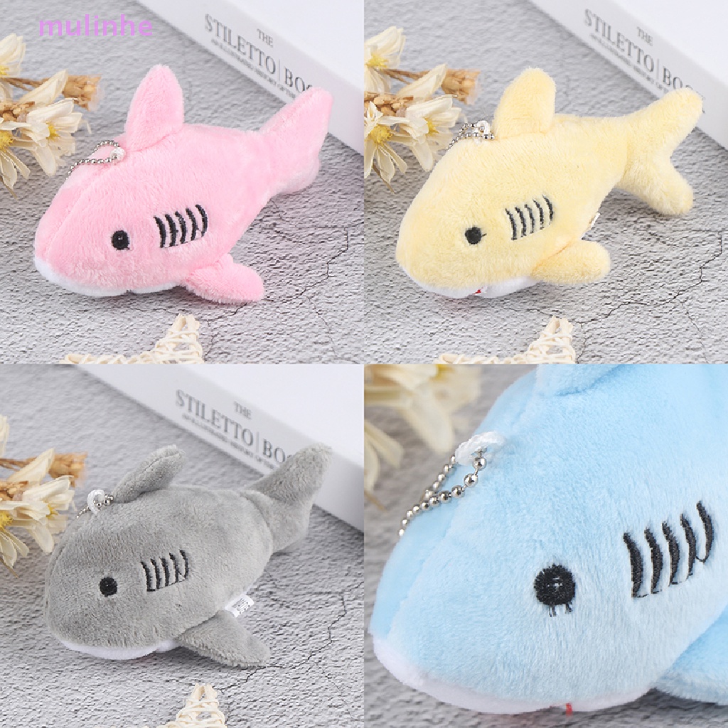 Móc Khóa Hình Cá Mập Nhồi Bông 12CM Dễ Thương