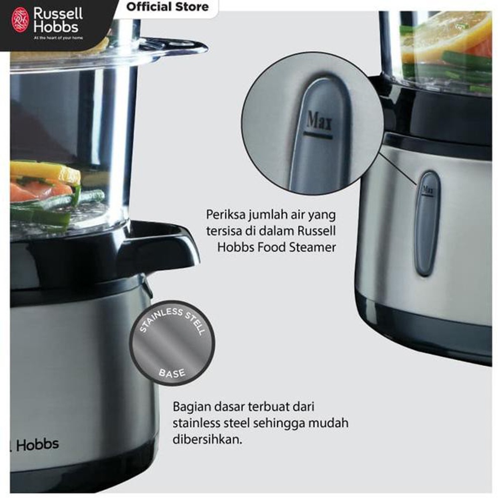 Nồi Hấp Điện Russell Hobbs 19270-56 – 3 Tầng