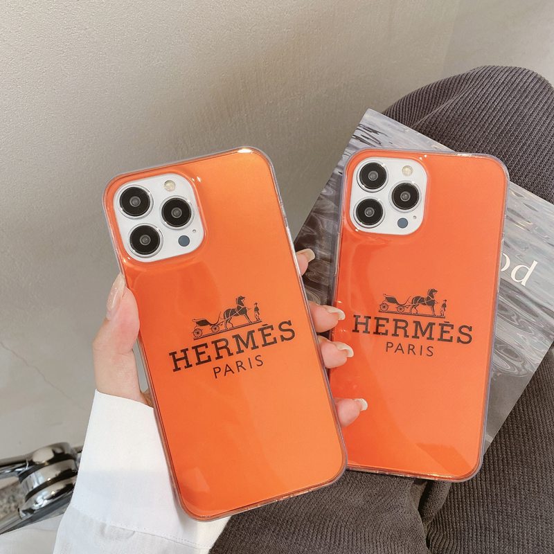 HERMES Ốp Lưng In Họa Tiết Dành Cho Điện Thoại iPhone 11 12 13 14 Pro Max 14 Plus