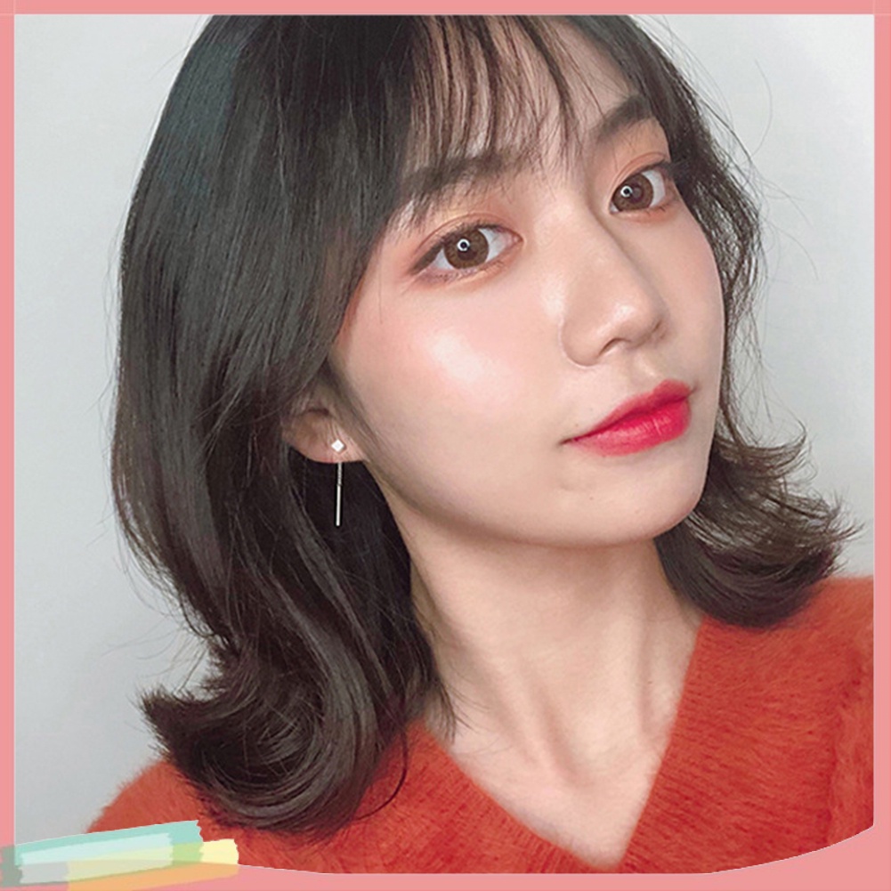 Đôi Khuyên Tai Dài Phối Hình Khối Lập Phương Thời Trang Cho Nữ