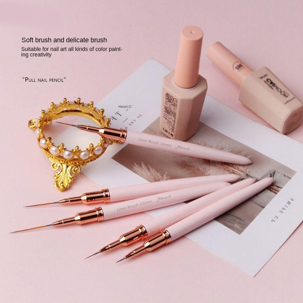 Cọ Vẽ Trang Trí Móng Tay Nghệ Thuật Bằng Sợi Nylon Phong Cách Châu Âu